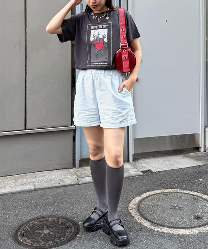 復古風情愛心T恤