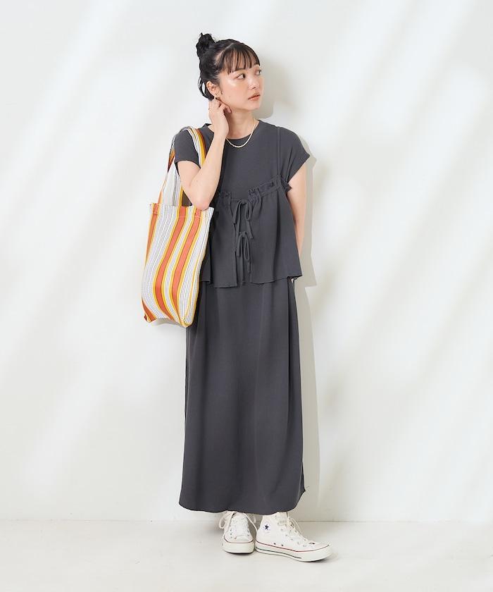 【套裝商品】多功能款 泡泡紋吊帶連衣裙