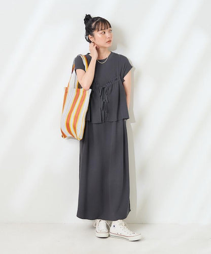 【套裝商品】多功能款 泡泡紋吊帶連衣裙