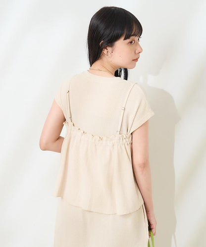 【套裝商品】多功能款 泡泡紋吊帶連衣裙