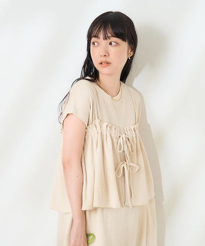 【套裝商品】多功能款 泡泡紋吊帶連衣裙