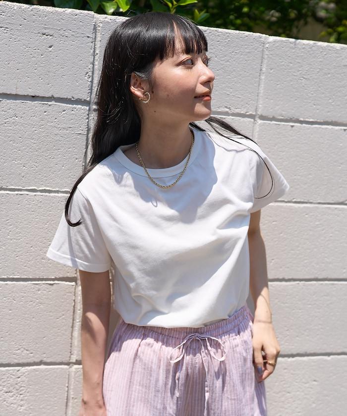 <防紫外線/接觸冷感>COOLPASS 緊湊基礎T恤