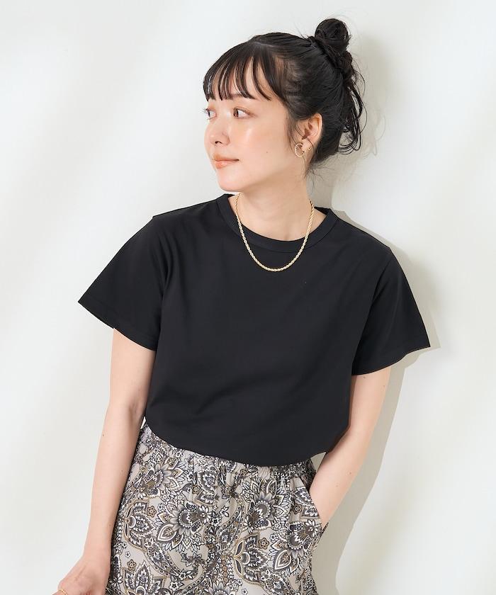 <防紫外線/接觸冷感>COOLPASS 緊湊基礎T恤