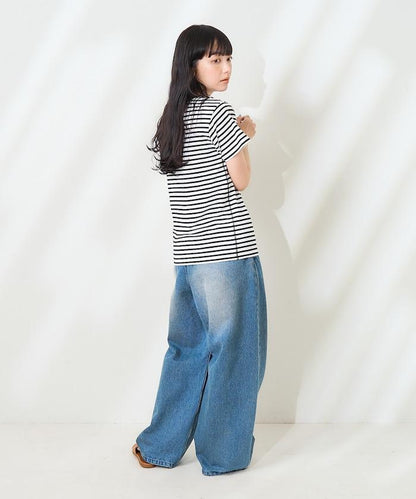 <防紫外線/接觸冷感>COOLPASS 緊湊基礎T恤