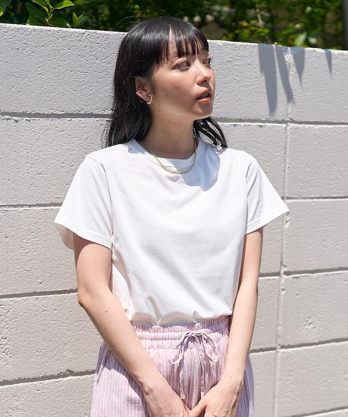 <防紫外線/接觸冷感>COOLPASS 緊湊基礎T恤