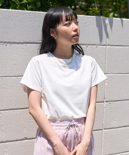 <防紫外線/接觸冷感>COOLPASS 緊湊基礎T恤