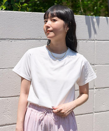 <防紫外線/接觸冷感>COOLPASS 緊湊基礎T恤