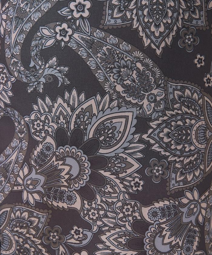 paisley印花休閒褲