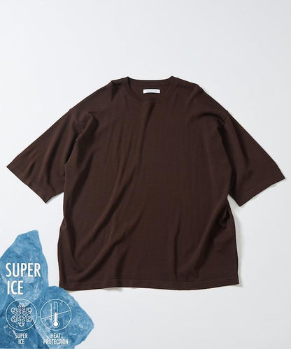 超冰絲圓領針織T恤 【接觸冷感】