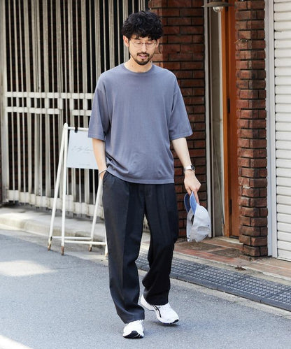 超冰絲圓領針織T恤 【接觸冷感】