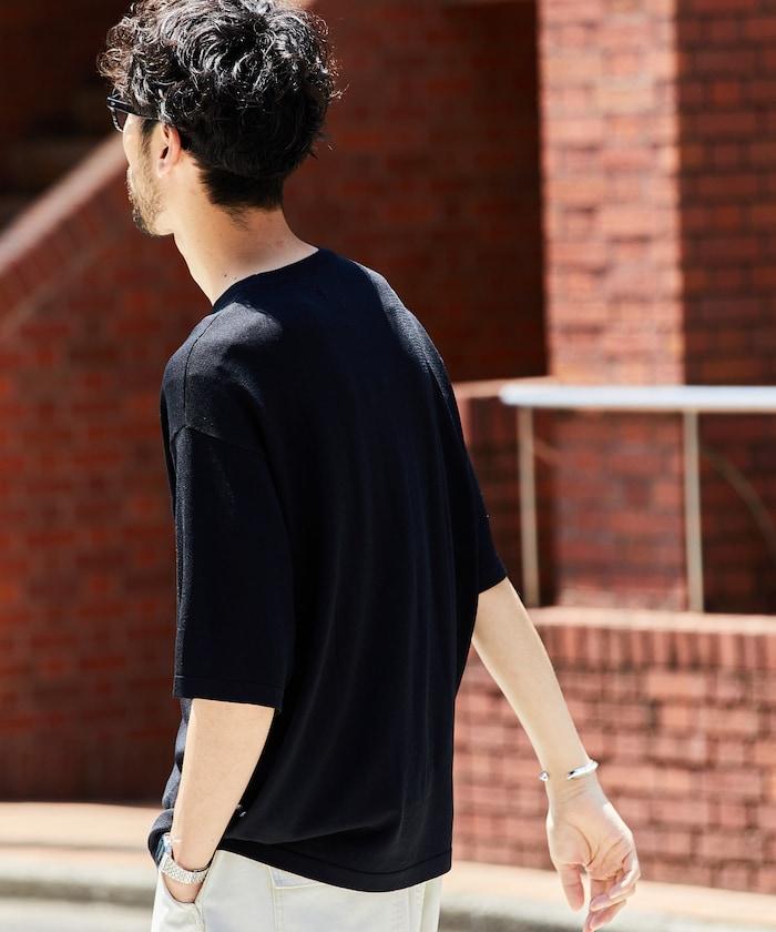 超冰絲圓領針織T恤 【接觸冷感】