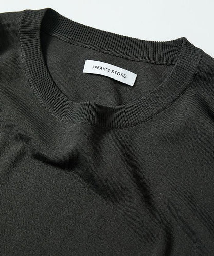 超冰絲圓領針織T恤 【接觸冷感】