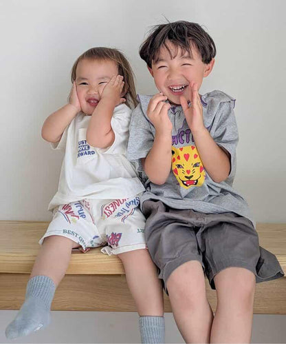 標誌口袋背面印花T恤