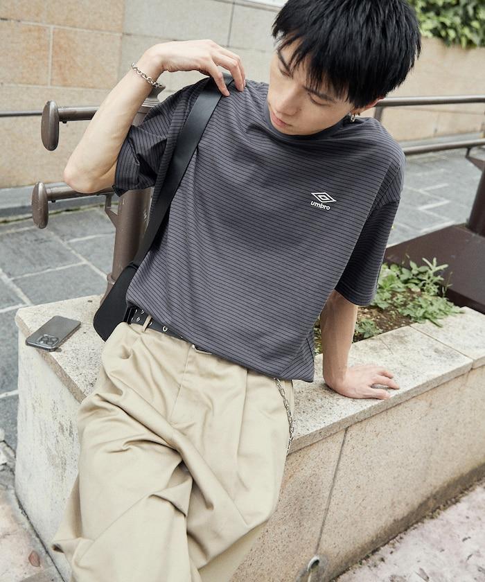 聯名 UMBRO 條紋圓領T恤【限定推出】