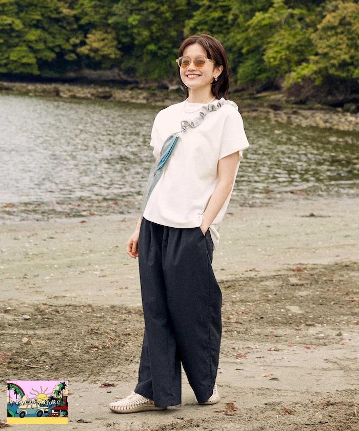 【海灘&節日】速幹・防紫外線T恤 防水褲 套裝