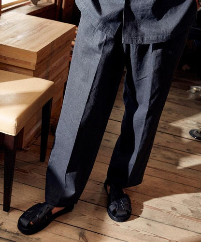 亞麻棉輕便休閒褲