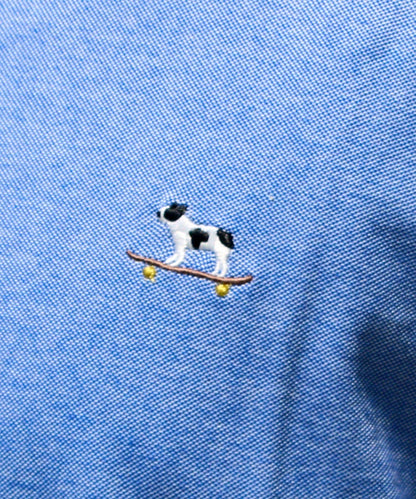 【GLOSTER】法國鬥牛犬刺繡 爸爸款Polo衫