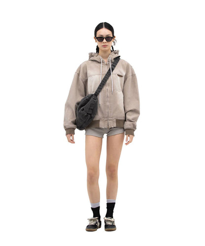 【DEFGARMENTS/デフグラメンツ】連帽飛行員夾克