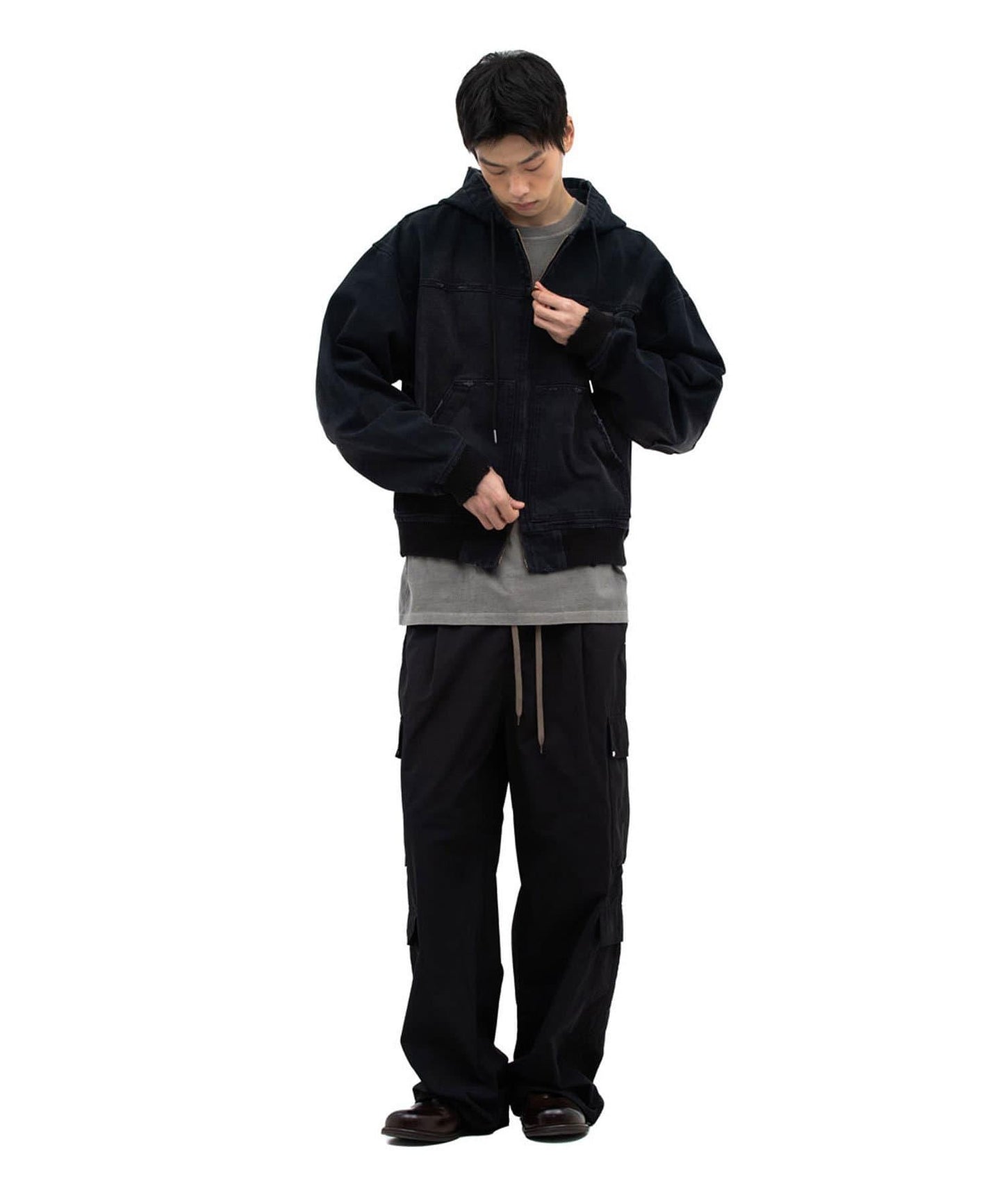 【DEFGARMENTS/デフグラメンツ】連帽飛行員夾克