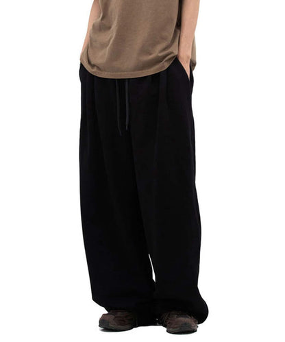 【DEFGARMENTS/デフグラメンツ】寬鬆豬絨運動褲
