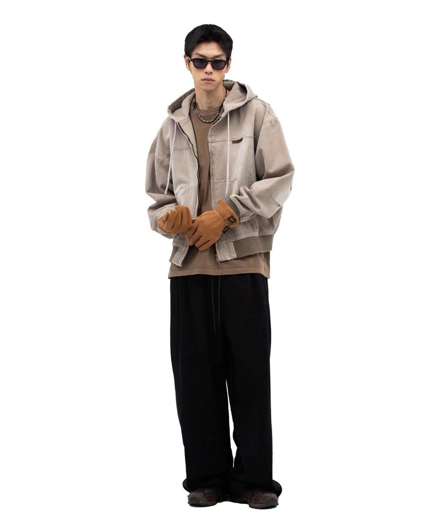 【DEFGARMENTS/デフグラメンツ】寬鬆豬絨運動褲