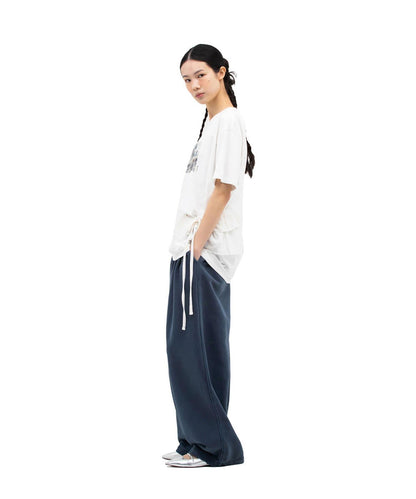 【DEFGARMENTS/デフグラメンツ】寬鬆豬絨運動褲