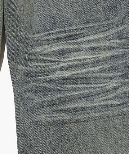 【DEFGARMENTS/デフグラメンツ】貓咪喇叭牛仔褲