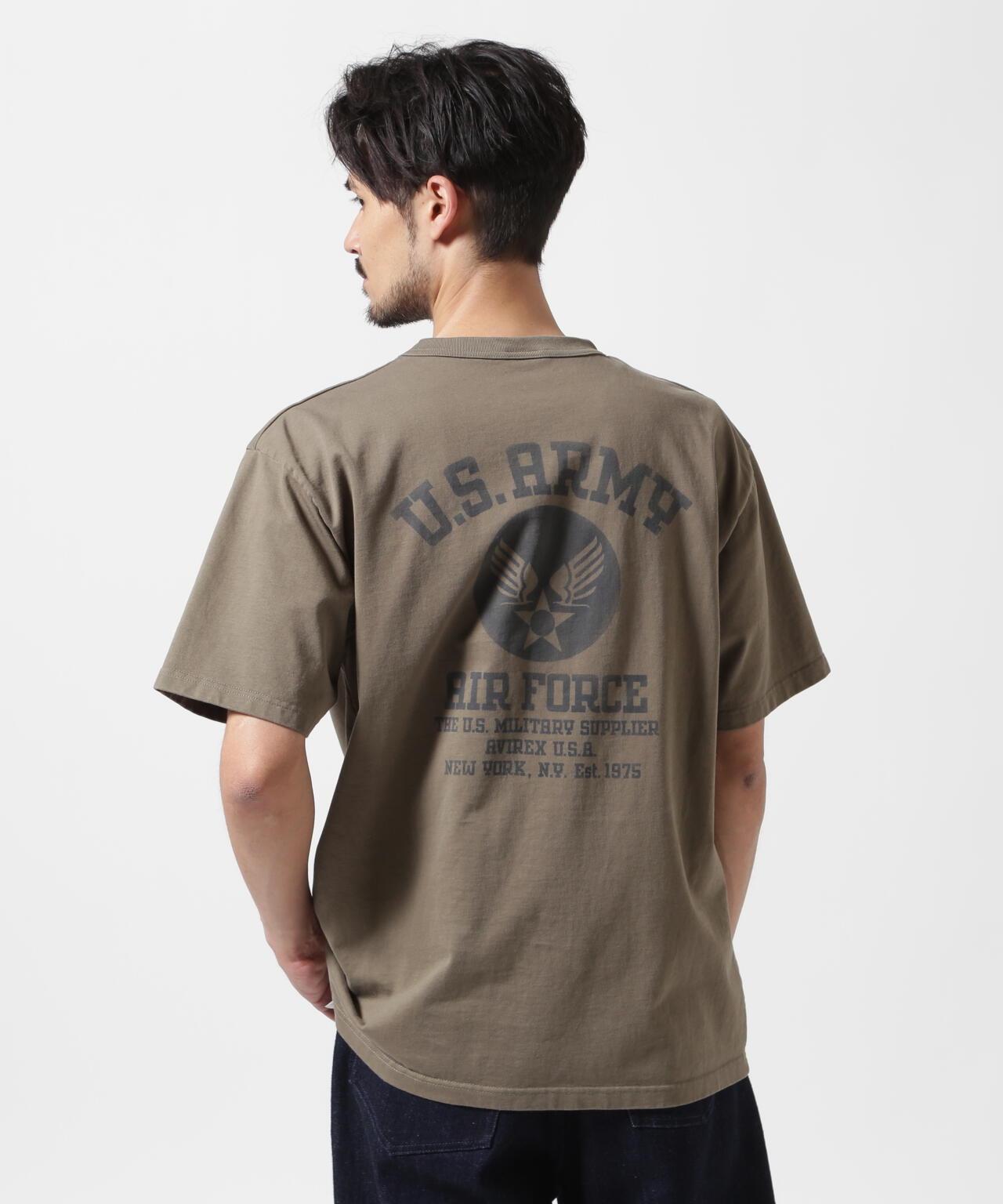 MIL. STENCIL T恤 美國陸軍《空軍》/ 軍用模板 短袖T恤 軍隊 空軍