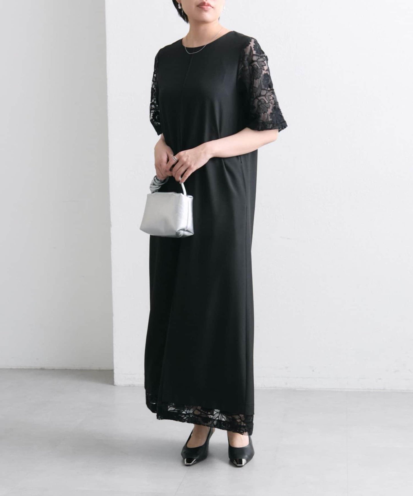 《場合/儀式》蕾絲拼接連衣裙【SUM1 STYLE(斯密風格)】