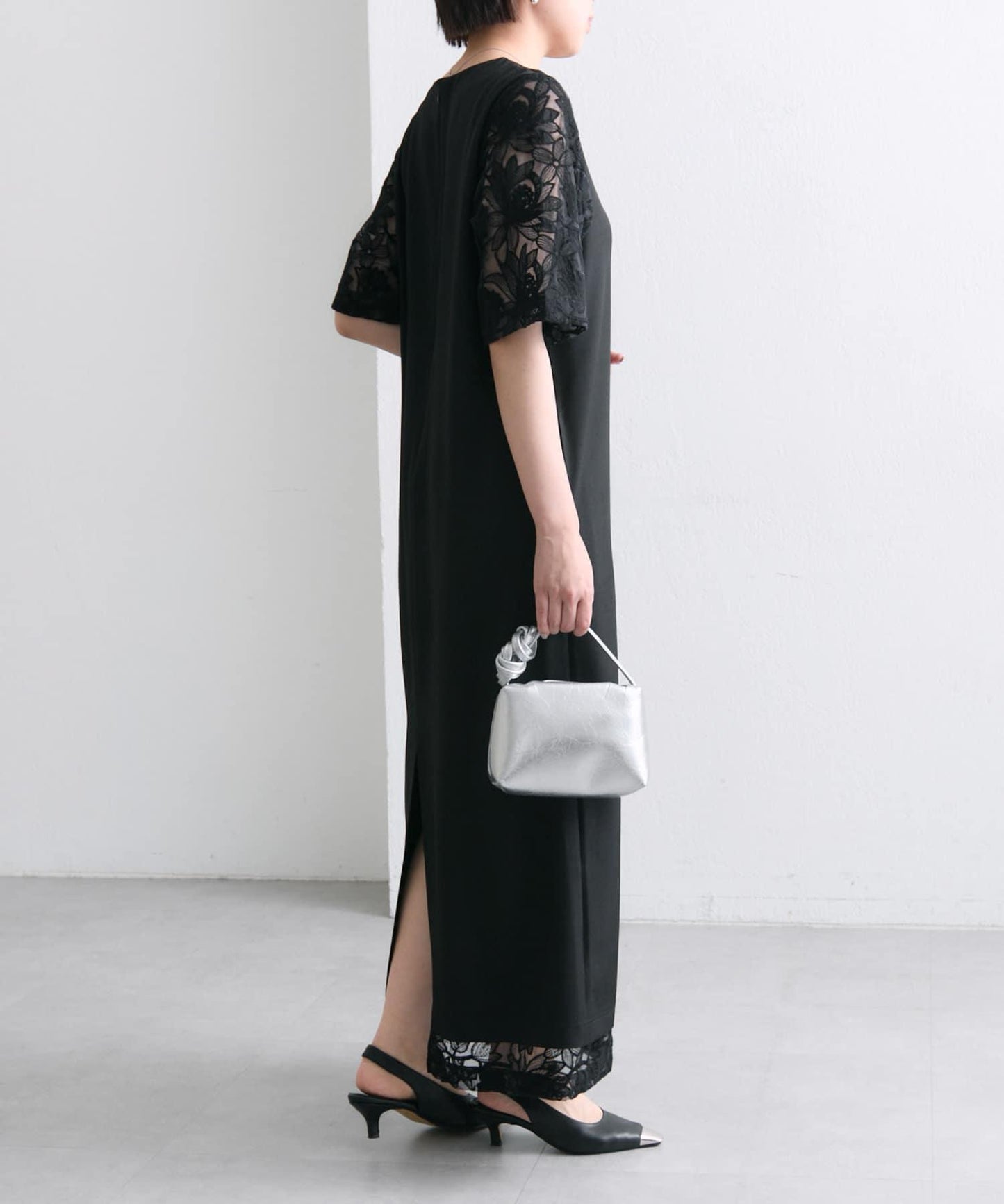 《場合/儀式》蕾絲拼接連衣裙【SUM1 STYLE(斯密風格)】