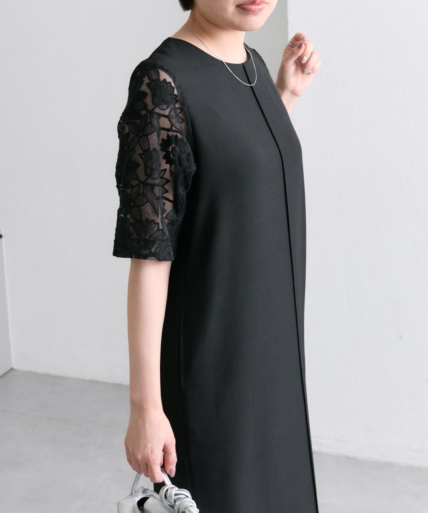 《場合/儀式》蕾絲拼接連衣裙【SUM1 STYLE(斯密風格)】