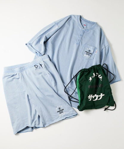 聯名 全夜桑拿 粉末加工裡毛套裝 揹包附帶