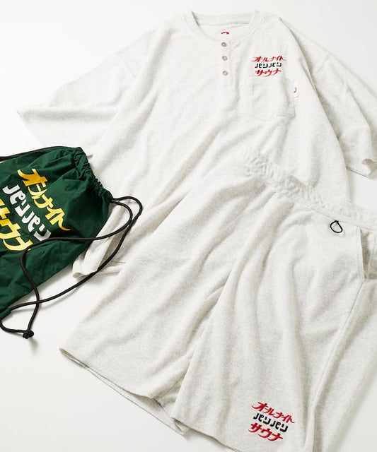 聯名 全夜間桑拿 精緻抓絨套裝 帶揹包