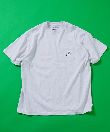 聯名“唱片”背面印花 圓領短袖T恤