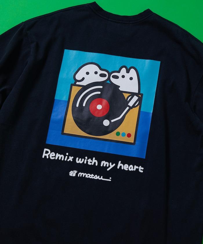 聯名“唱片”背面印花 圓領短袖T恤