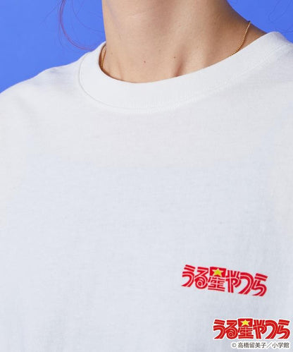 小羊花朵背面印花短袖T恤