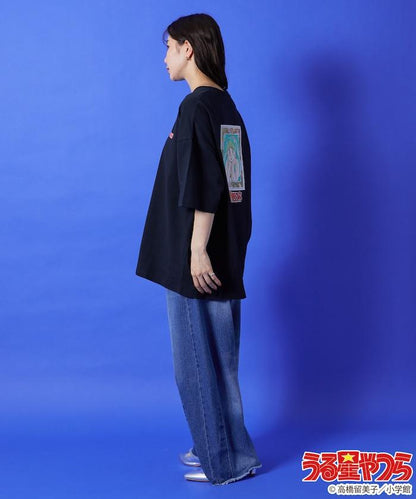 小羊花朵背面印花短袖T恤