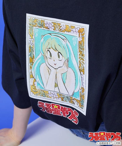 小羊花朵背面印花短袖T恤