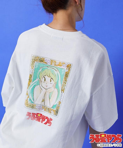 小羊花朵背面印花短袖T恤