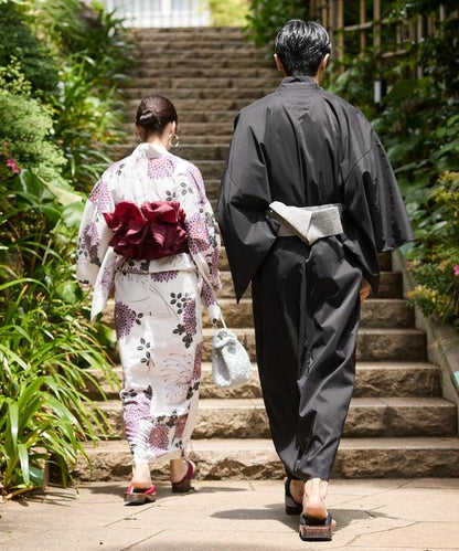 浴衣 3件套裝(浴衣・腰帶・木屐)