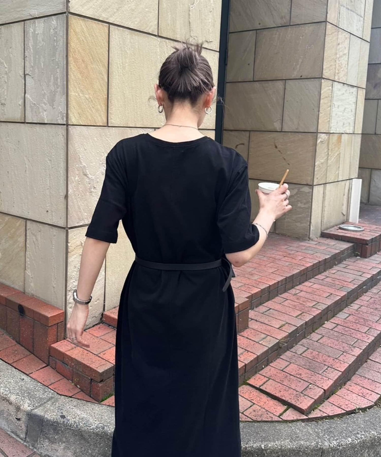 【帕爾克羅限定】【PON企劃】圓領長款短袖連衣裙