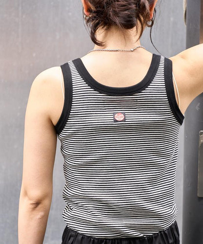 聯名 橫條紋亨利背心