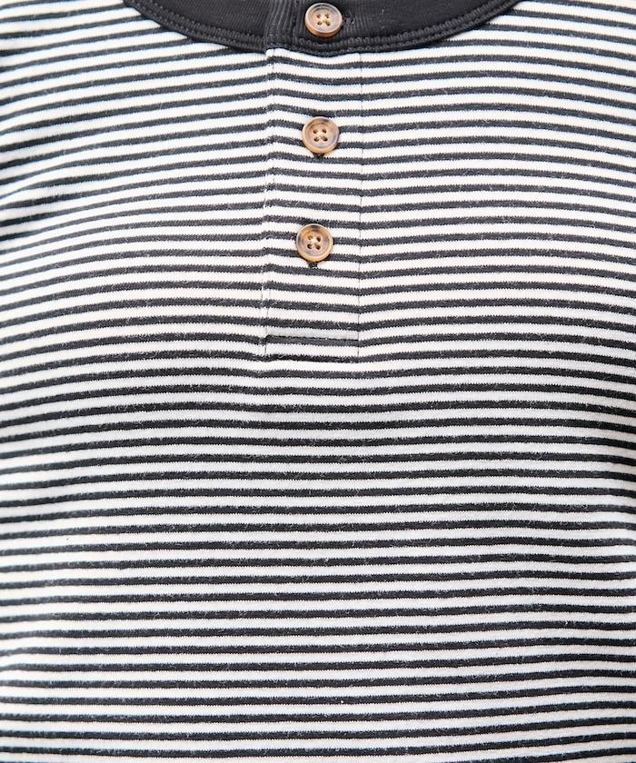 聯名 橫條紋亨利背心