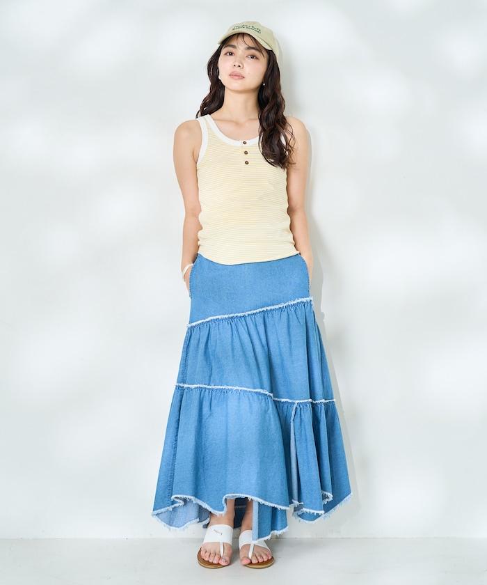 聯名 橫條紋亨利背心