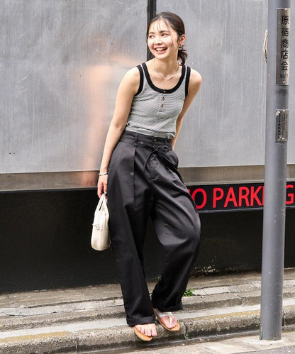 聯名 橫條紋亨利背心