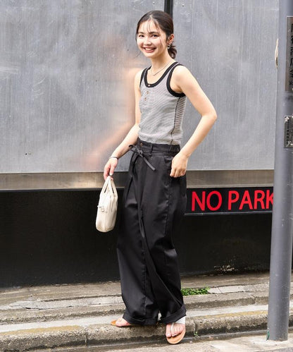 聯名 橫條紋亨利背心