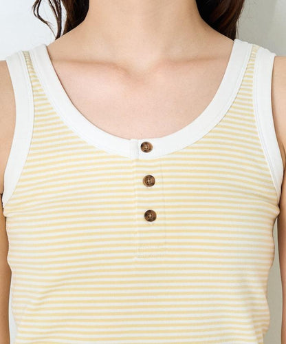 聯名 橫條紋亨利背心