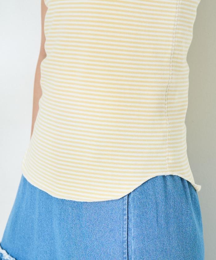 聯名 橫條紋亨利背心