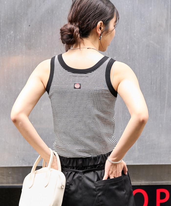 聯名 橫條紋亨利背心