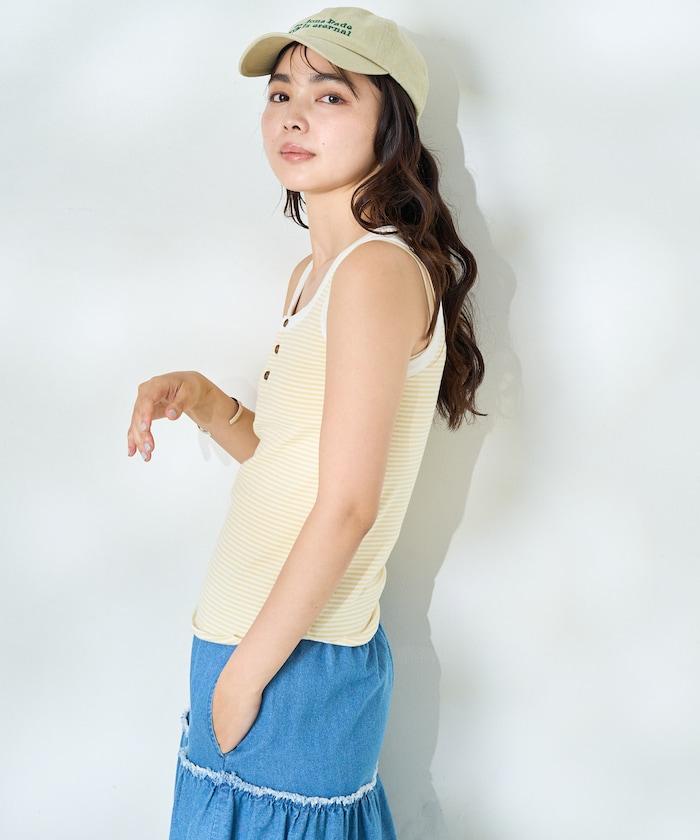 聯名 橫條紋亨利背心